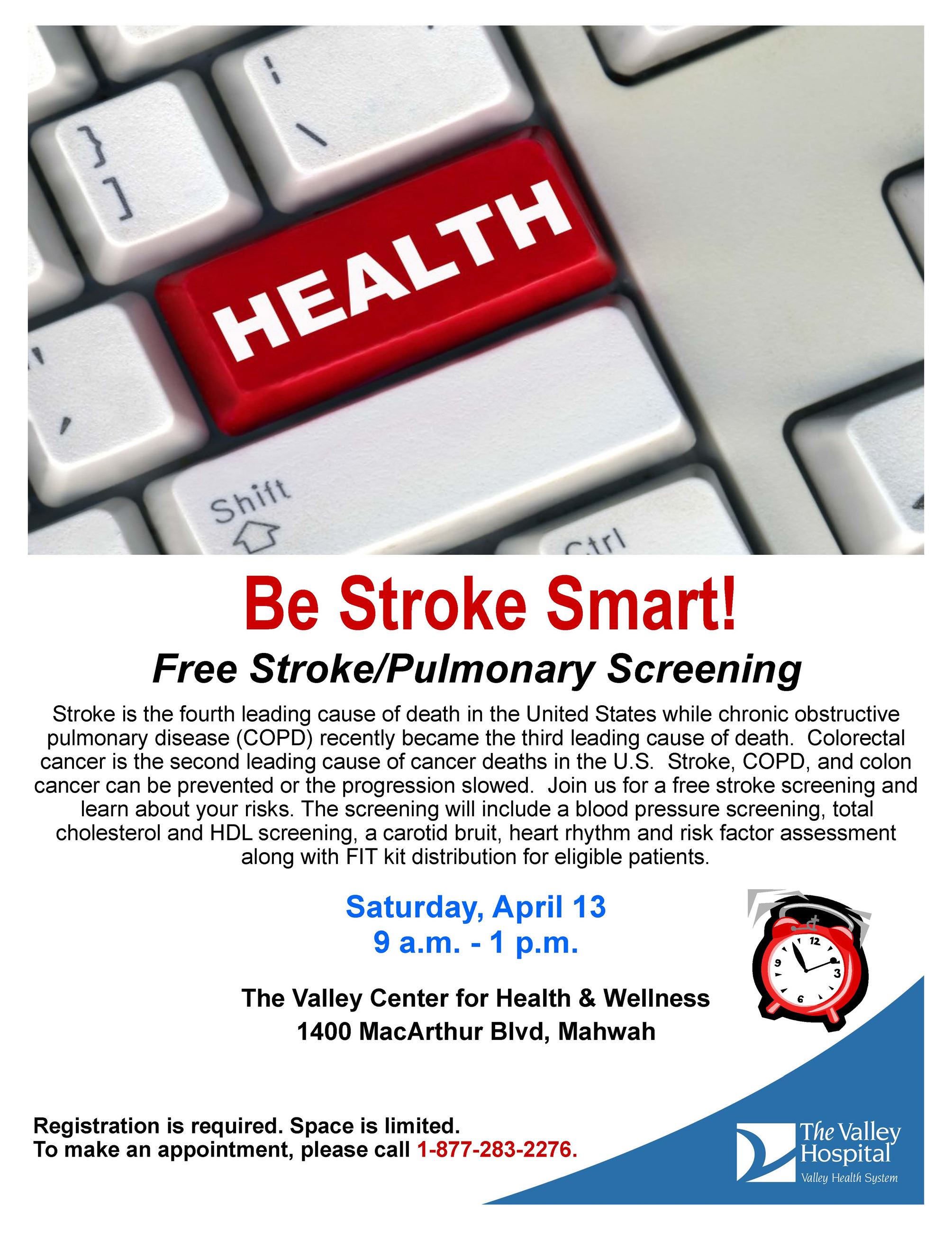 Valley free community stroke screening