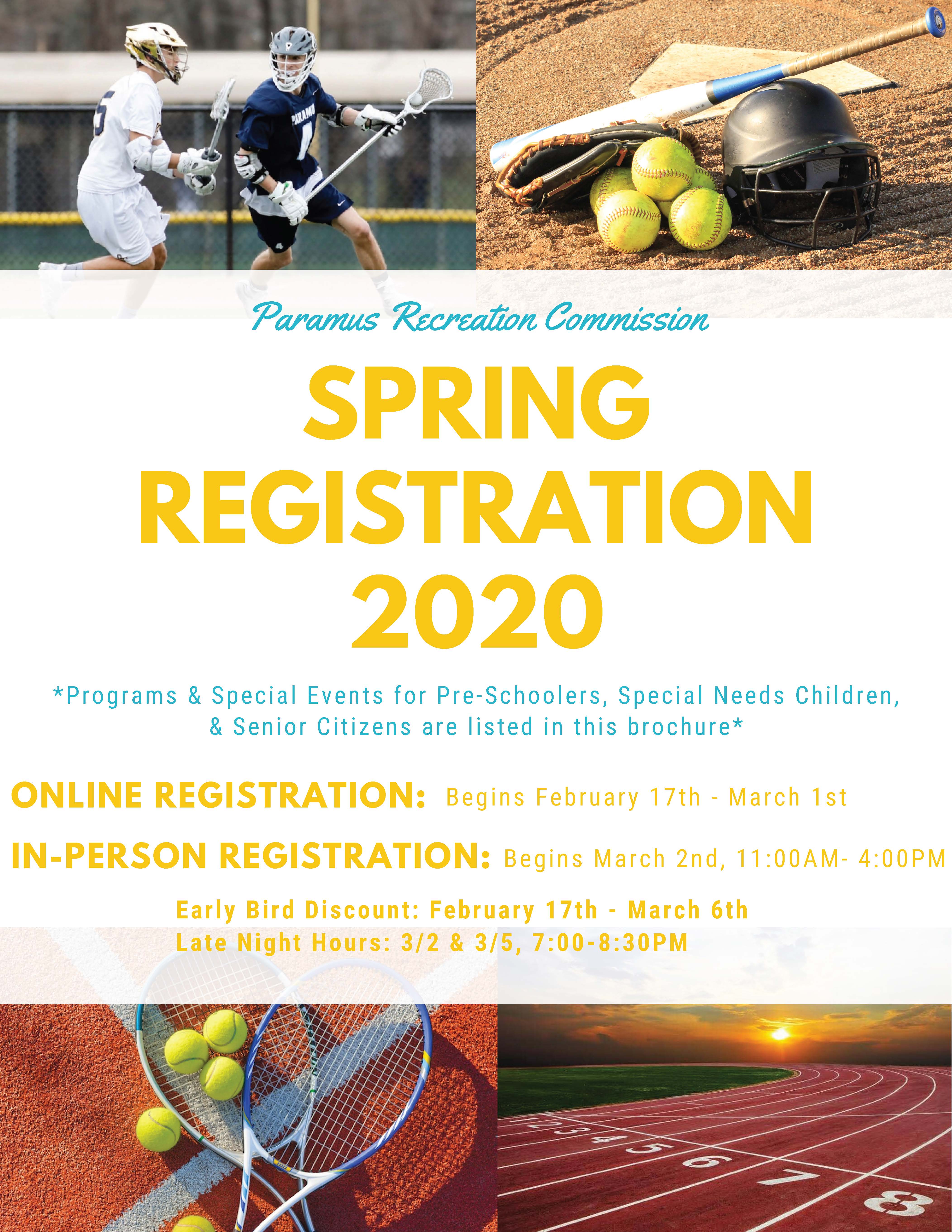Paramus Recreation Spring 2020 Brochure