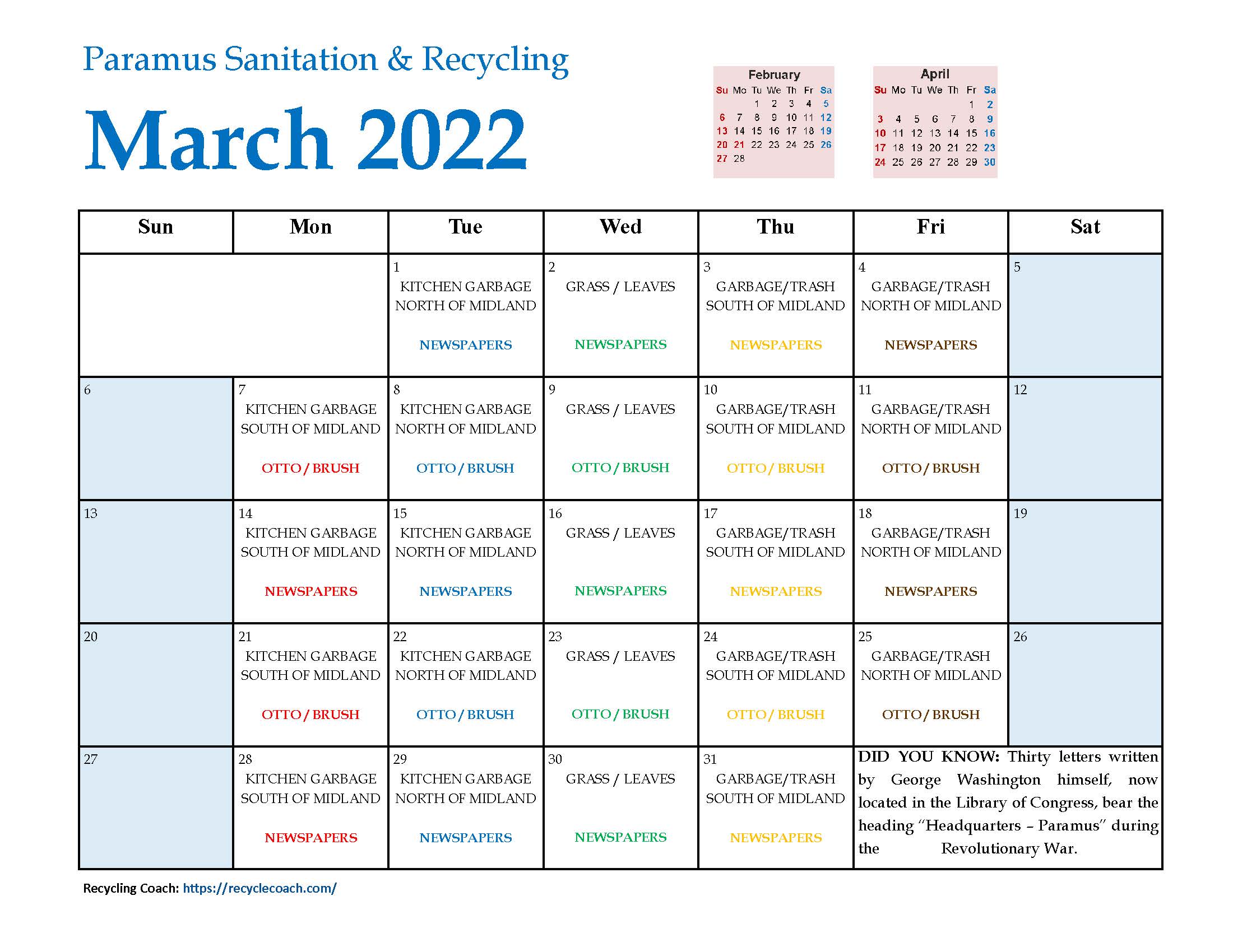 2022 Paramus Recycling March
