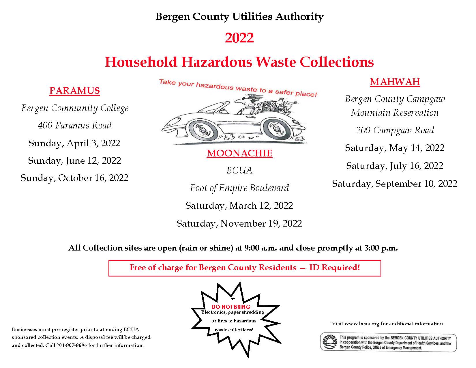 2022 Household Hazardous Waste Collections