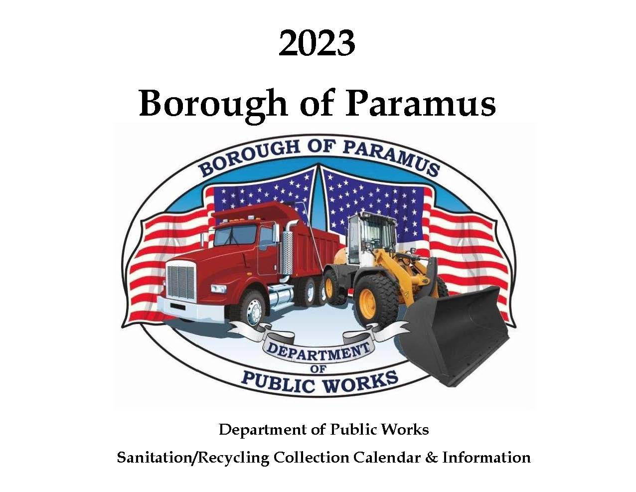 2023 Recycling Calendar Front Page