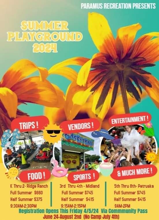 2024 Paramus Recreation Summer Camp