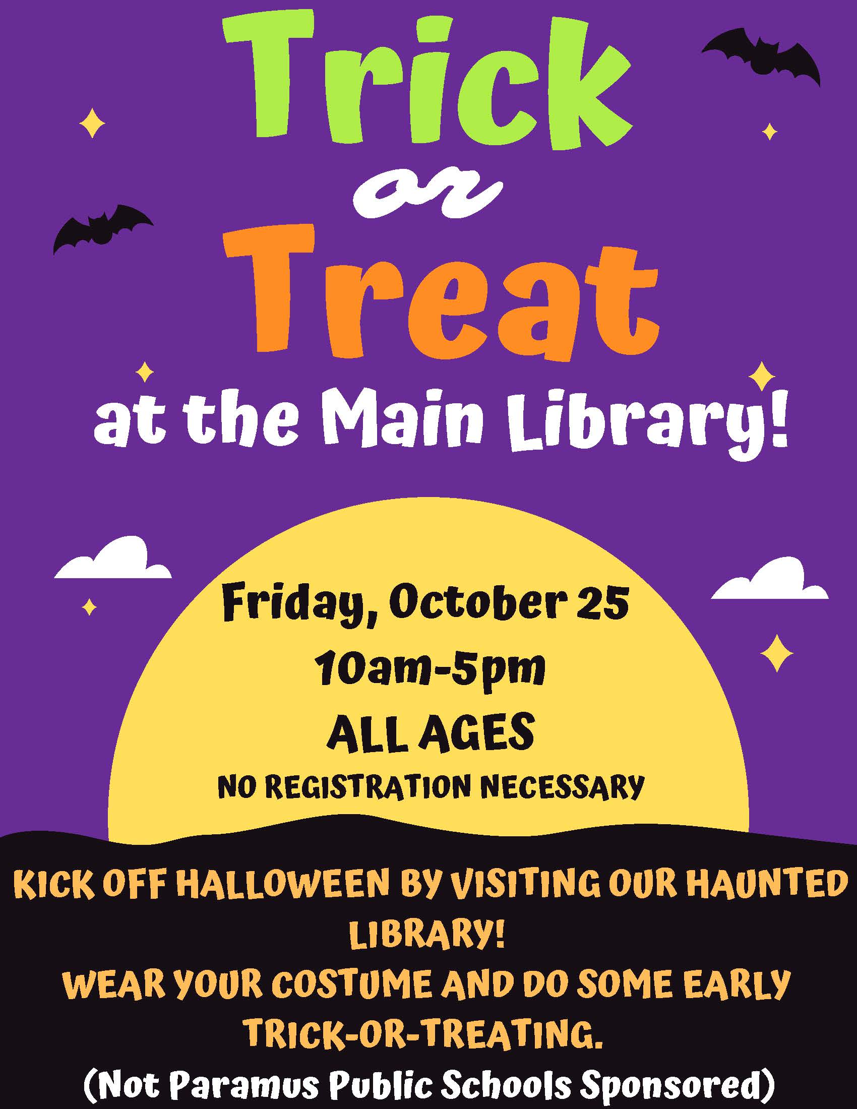 Trick or Treat at the Main Library!