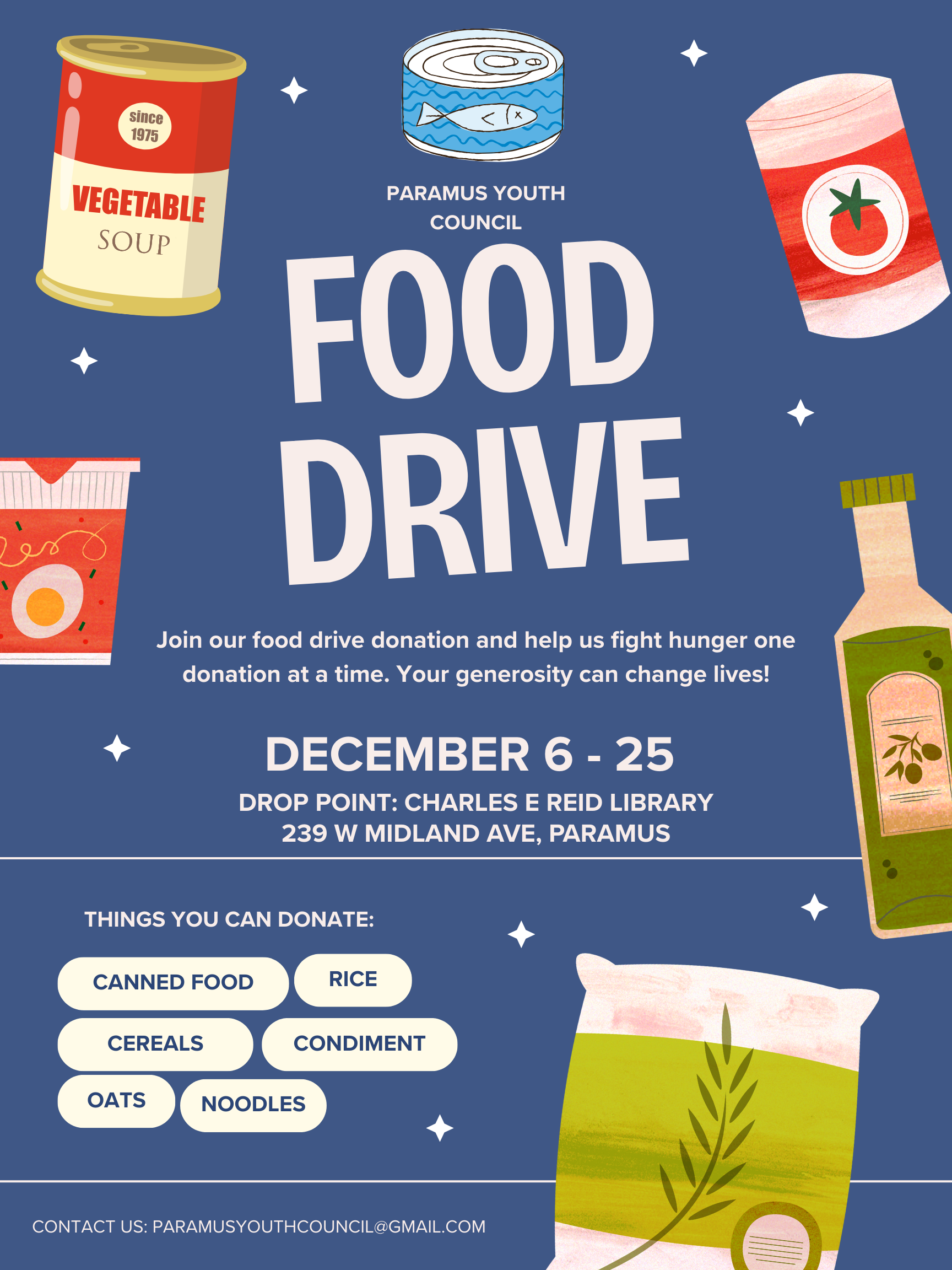 2025 Paramus Youth Council Food Drive