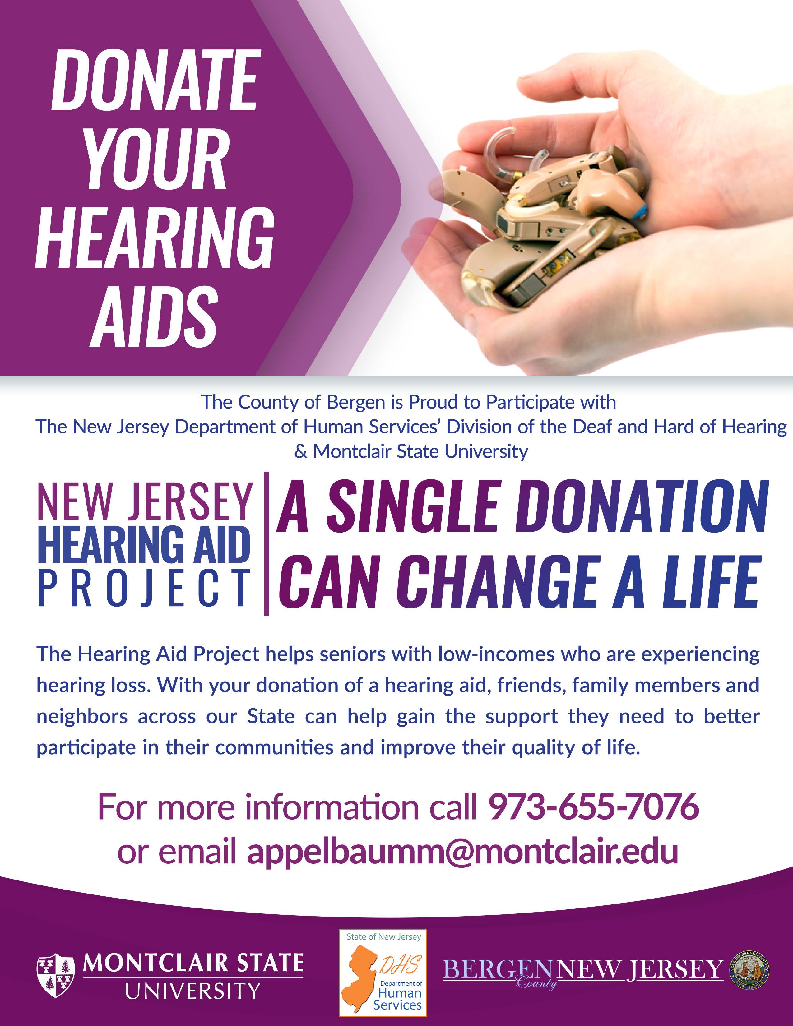 Bergen County NJ Hearing Aid Drive