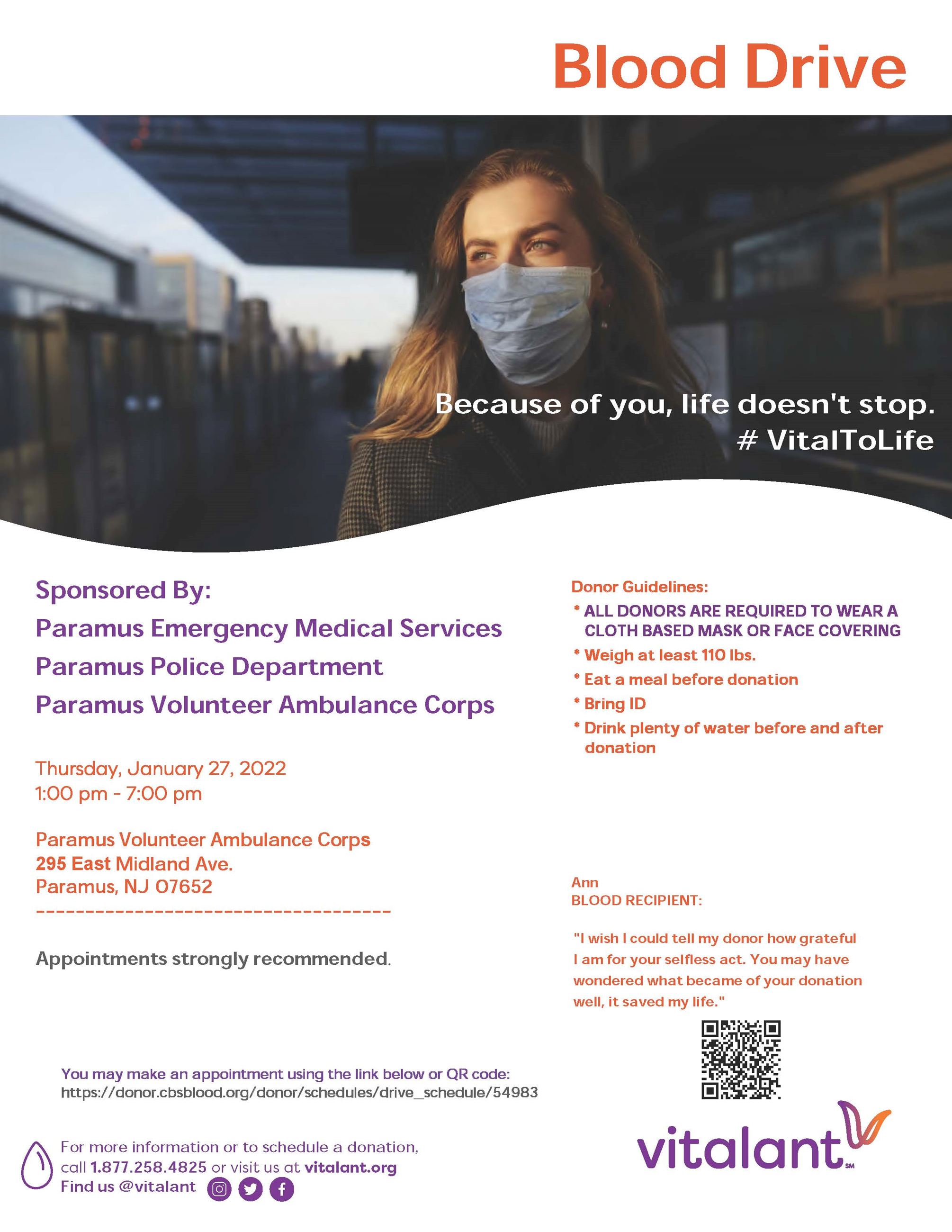 2022 Paramus Emergency Medical Services Flyer