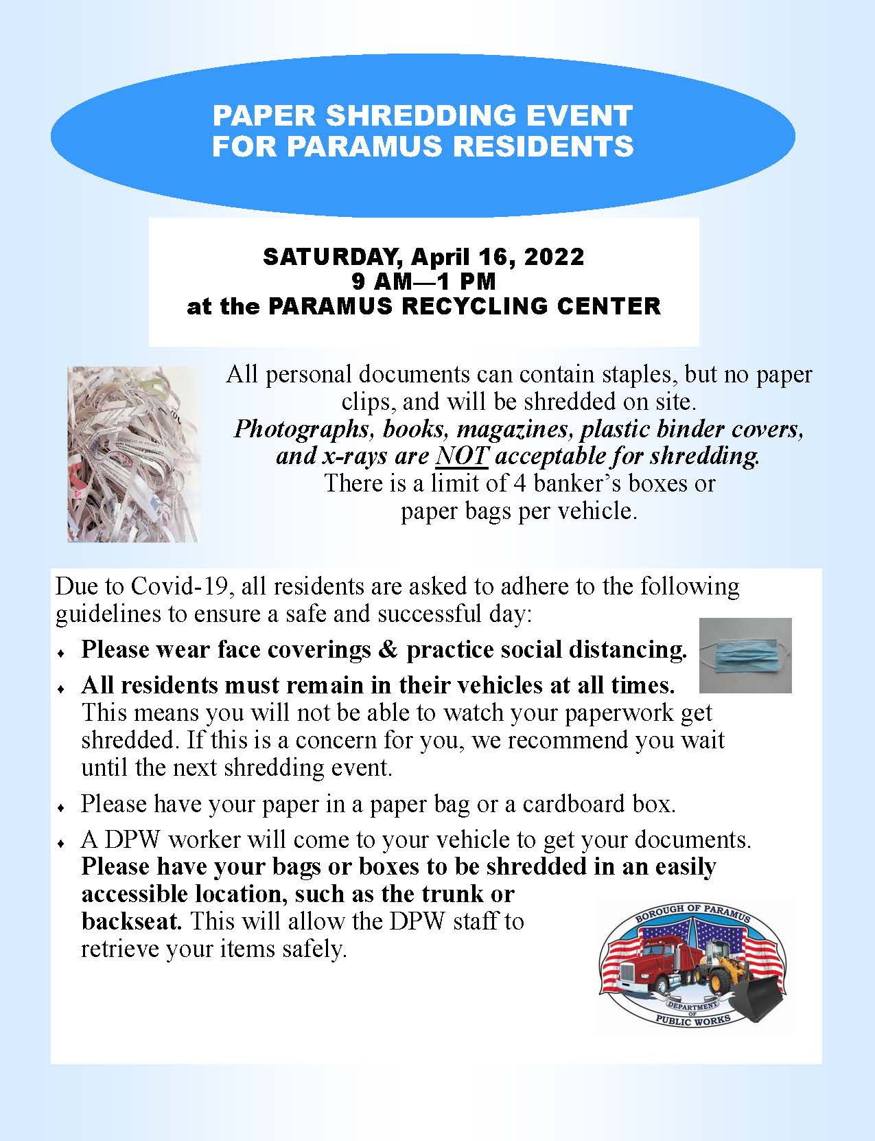 2022 Paper Shredding Event 4-16-22
