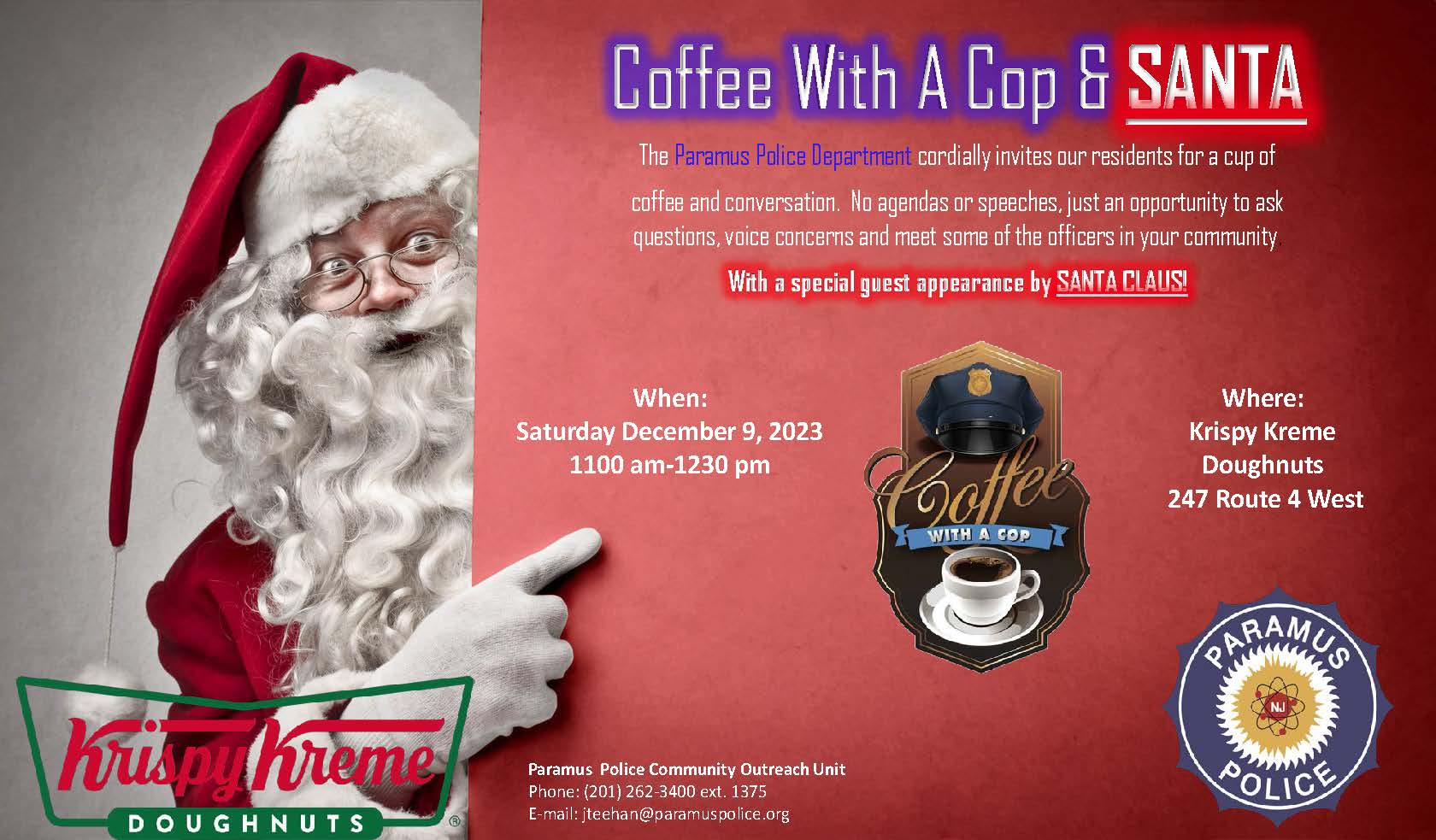 Coffee with  a Cop and Santa - Krispy Kreme final