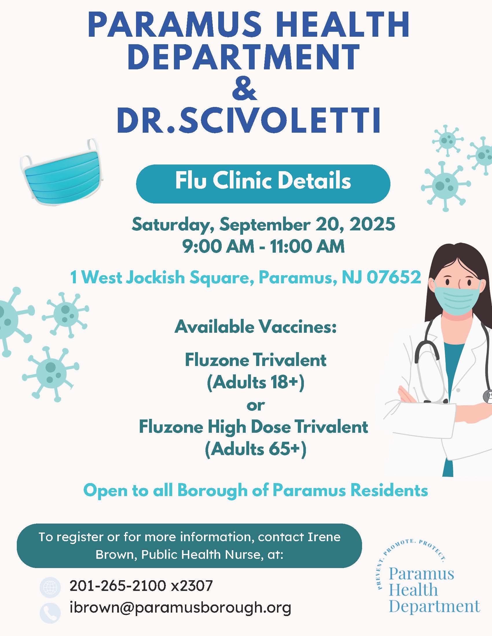 Resident Flu Clinic with Doctor- 9.20